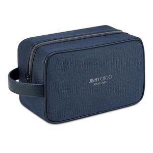 Jimmy Choo Parfums Toiletry Pouch dark blue Cosmetic Bag travel Dopp Case New